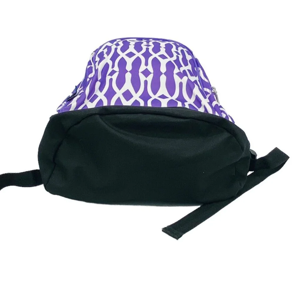 Wildkin Kids Zip 2 Compartment Backpack Overnight School Bag Purple Wishbone EUC